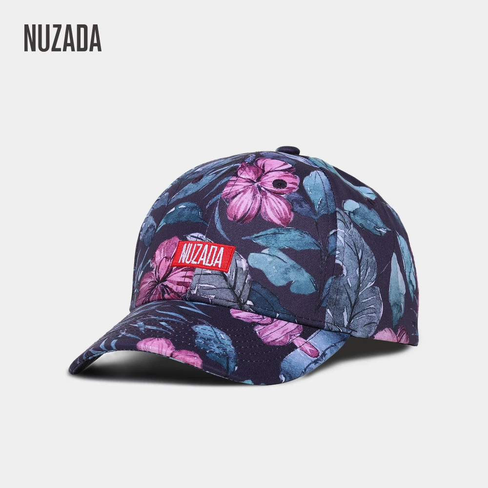 NUZADA Mærke Eksklusive Nye Udskrivning Baseball Cap Mænd Kvinder Casual Par Snapback Caps Mode Klassiske Hatte, Blomster Stil Hat