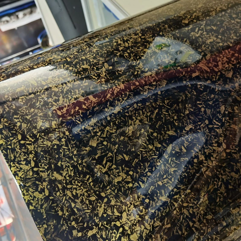 Ny Blank Mat Sort Guld Sølv Smedet Carbon Wrap med Aircondition og Gratis bobler Selvklæbende DIY-Bil Styling Mærkat Mærkat Indpakning