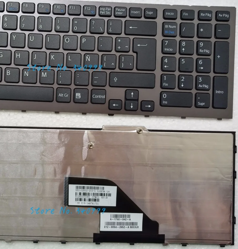 Ny bærbar latinske tastatur Til Sony Vaio VPC-F VPC-F119FC VPC-F11 F12 F13 Tastatur LA SP 148781751 med Ramme teclado
