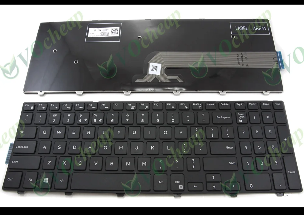 Ny Bærbar tastatur til Dell for Inspiron 15-3000 15-3541 15-3542 15-3543 15-5545 15-5547 (QWERTY) US Version - 0JYP58