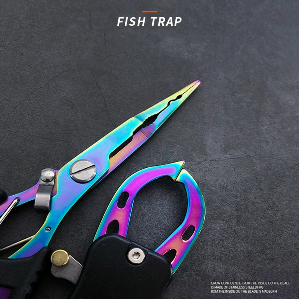 Ny Farve Titanium Fiskeri Grip Control Udendørs Fiskeri Tang, Fisk Tackle Læbe Griber Sæt Krog Gendanne Cutter Line Split Ring