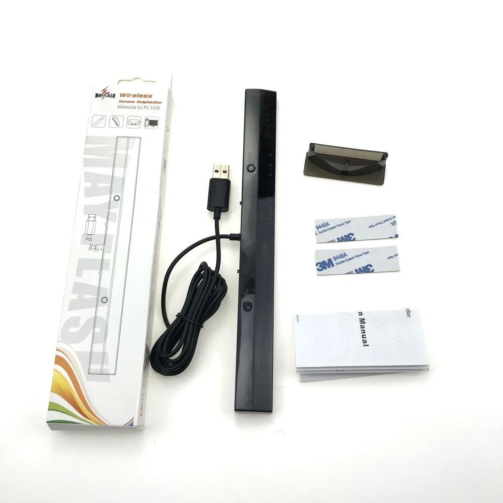 Ny For Mayflash W010 Wireless Sensor DolphinBar Bluetooth Tilslut Ekstern PC-Mus til Wii Kids Spil Understøtter G-sensor Funktion