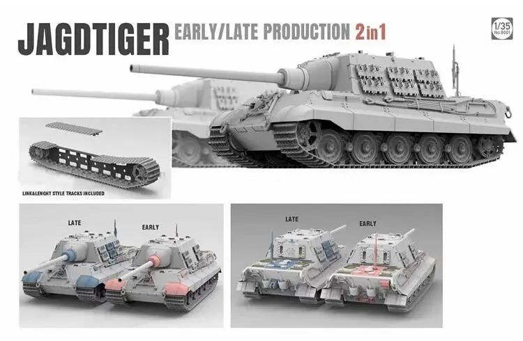 Ny Fortegnelse Legetøj Soldat Modeller 1/35 Tanke Model Gave Jagdtiger Tank