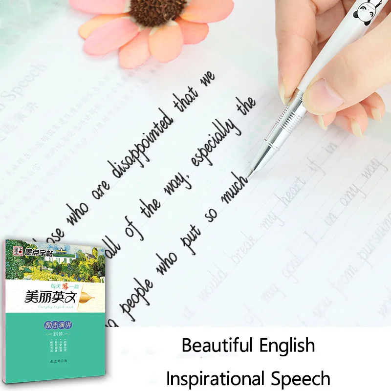 Nye Ankomst 1 stk/sæt engelsk Kalligrafi Skrivebog For Børn Børn at Skrive Smukke engelske Hurtigt Øvelser Kalligrafi Bøger