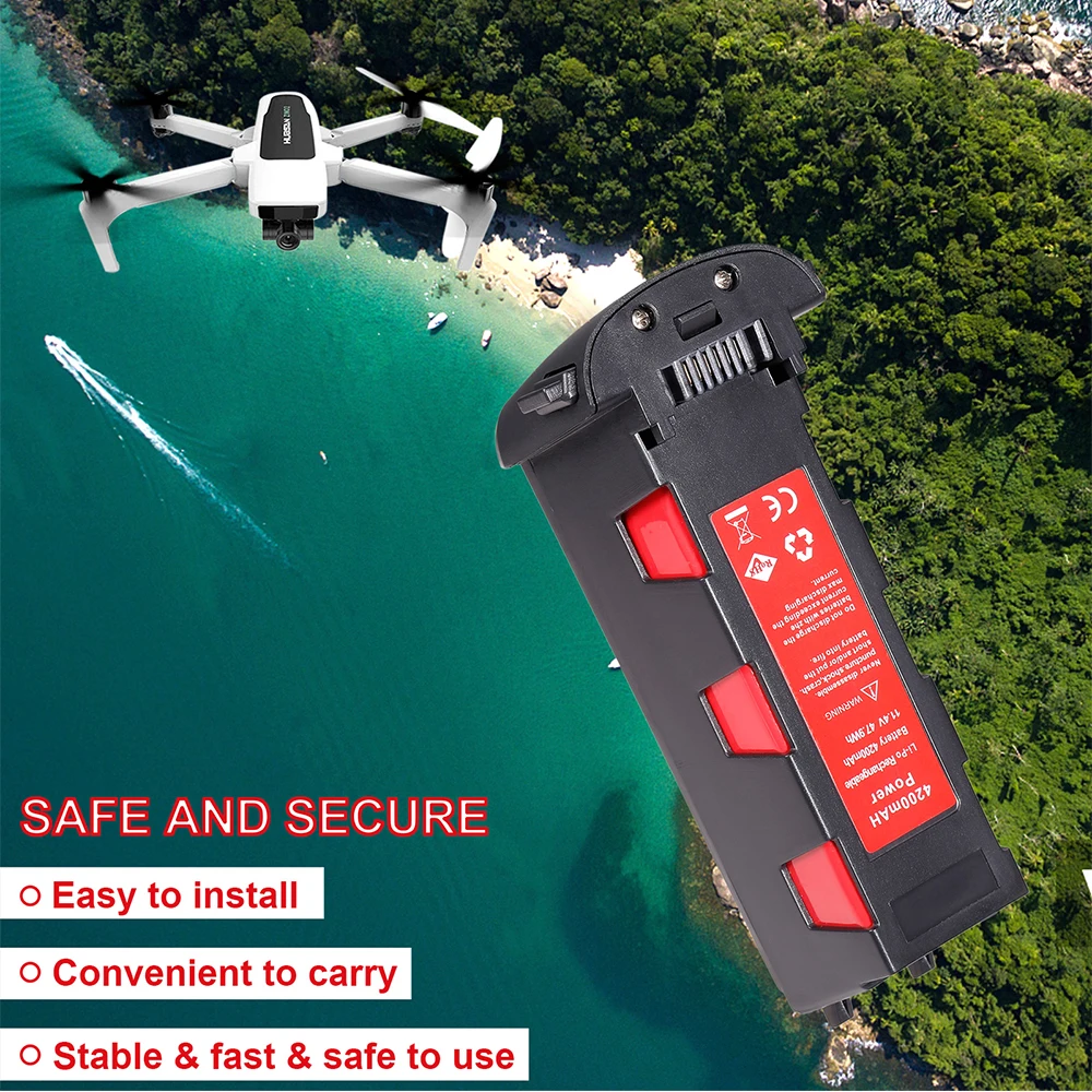 Nye Ankomst SALG! 11.4 V 4200mAh Batteri Til Hubsan H117S Zino GPS-RC Drone Quadcopter Reservedele Intelligent Flyvning Batteri WB