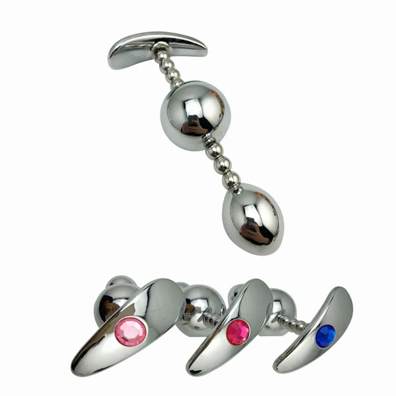 Nye hot design smykker farve 1 stykke enorme størrelse metal anal kugle, perlerne butt plug dildo SM indsætte sex legetøj til mænd, kvinder, par