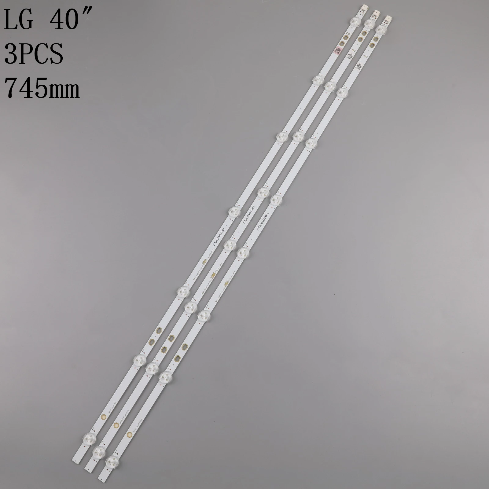 Nye Kit 3 STK LED-baggrundsbelysning strip for LG Bush Vestel 40 tommer LB40017 17DLB40VXR1 VES400UNDS-2D-N11 VES400UNDS-2D-N12