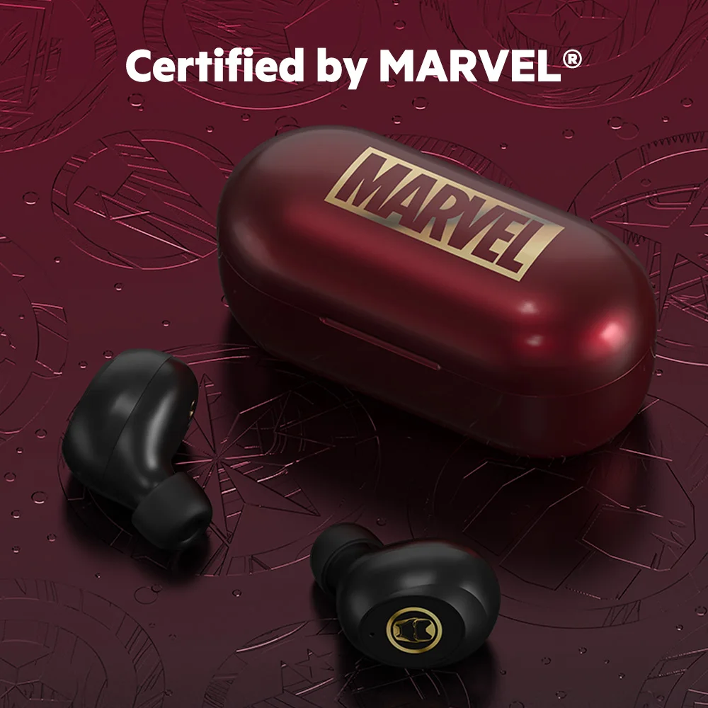 Nye Marvel Certificeret Bluetooth-V5.0 Trådløse Hovedtelefoner Iron Man Mini TWS Trådløse Stereo-Captain America