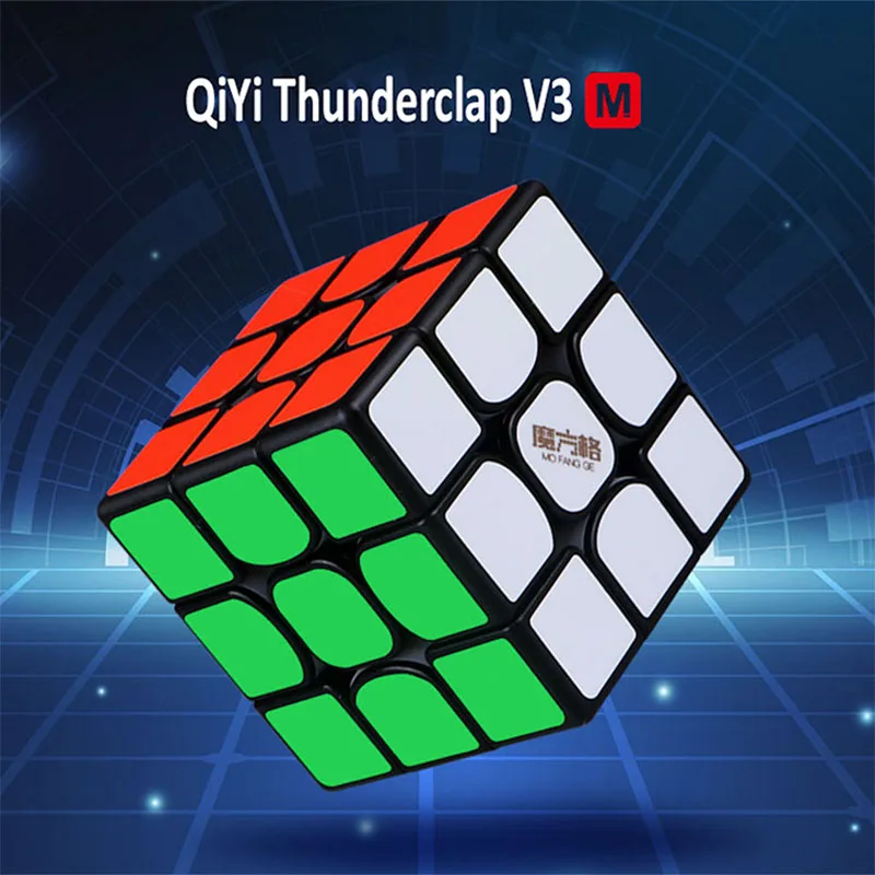 Nye QiYi MoFangGe Tordenskrald V3 M 3x3 Magnetiske Magic Cube Cube Gåder Professionel Magneter Hastighed Cubo Magico Tordenskrald 3x3