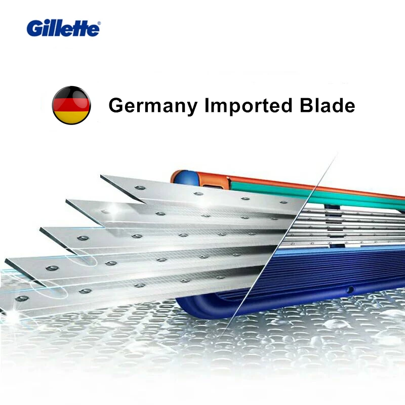 Nye Shaver Gillette Fusion Power-Skraber Blade Professionelle Mænds Hår Ansigt Intimbarbering Udskiftning Komfortable 5-lag Knive Hoved