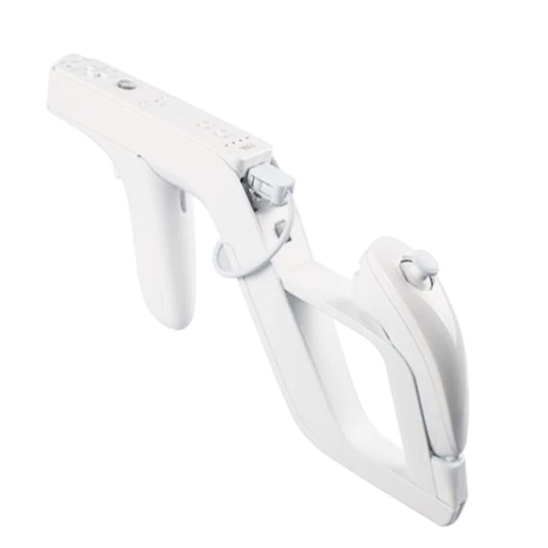 Nye Skyde Spil Zapper Pistol Controller Toy Skydning Gun til Nintendo Wii Nunchuk Motion Remote Plus Controller-Spil Hvid Jan3