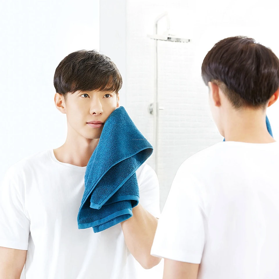 Nye Xiaomi Zajia Håndklæde Af Bomuld, 5 Farver Stærk Vandabsorption Badekar Bløde Komfortable Strand Ansigt Hånd Håndklæder For Smart
