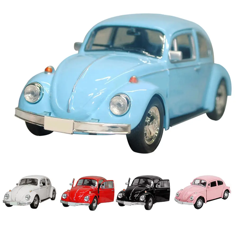 Nyeste Ankomst Retro Vintage Beetle Trykstøbt Pull-Back Bil Model Legetøj til Børn Gave Decor Søde Figurer Figurer