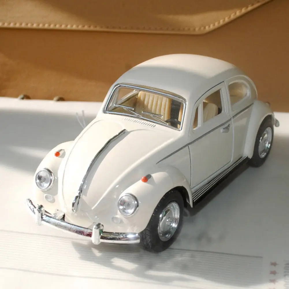 Nyeste Ankomst Retro Vintage Beetle Trykstøbt Pull-Back Bil Model Legetøj til Børn Gave Decor Søde Figurer Figurer