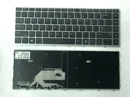 Nyt Tastatur til HP ProBook 430 G5 440 G5 445 G5 OS MED Ramme Ikke baggrundsbelyst