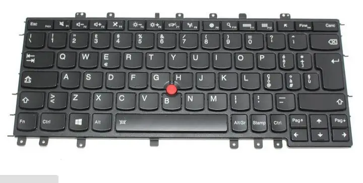 Nyt tastatur til Lenovo ThinkPad Yoga 12 S1-S240 CANADISK FRANSK/SCHWEIZISKE/ITALIENSK/BULGARSK/TYRKISK/SVENSK/NORDISK