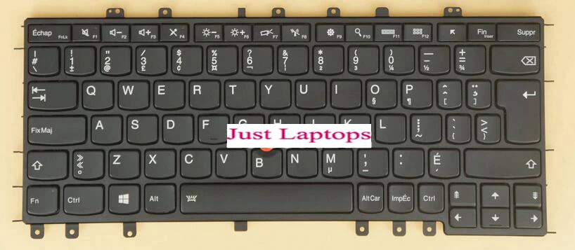 Nyt tastatur til Lenovo ThinkPad Yoga 12 S1-S240 CANADISK FRANSK/SCHWEIZISKE/ITALIENSK/BULGARSK/TYRKISK/SVENSK/NORDISK