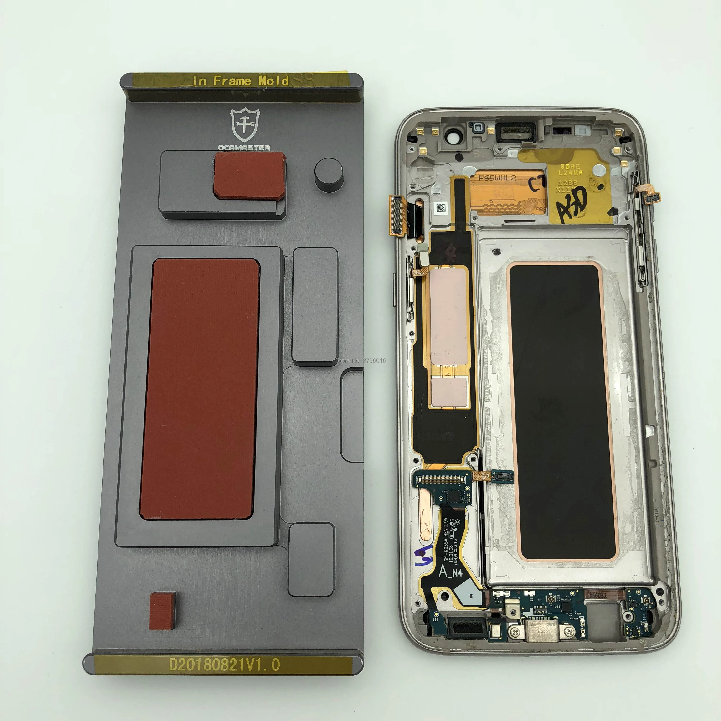 OCA MASTER I Ramme Laminering Formen For Samsung Note10 S20 S8 S9 S10 LCD-Glas Laminering Unbent Flex Kabel Buet Skærm Reparation
