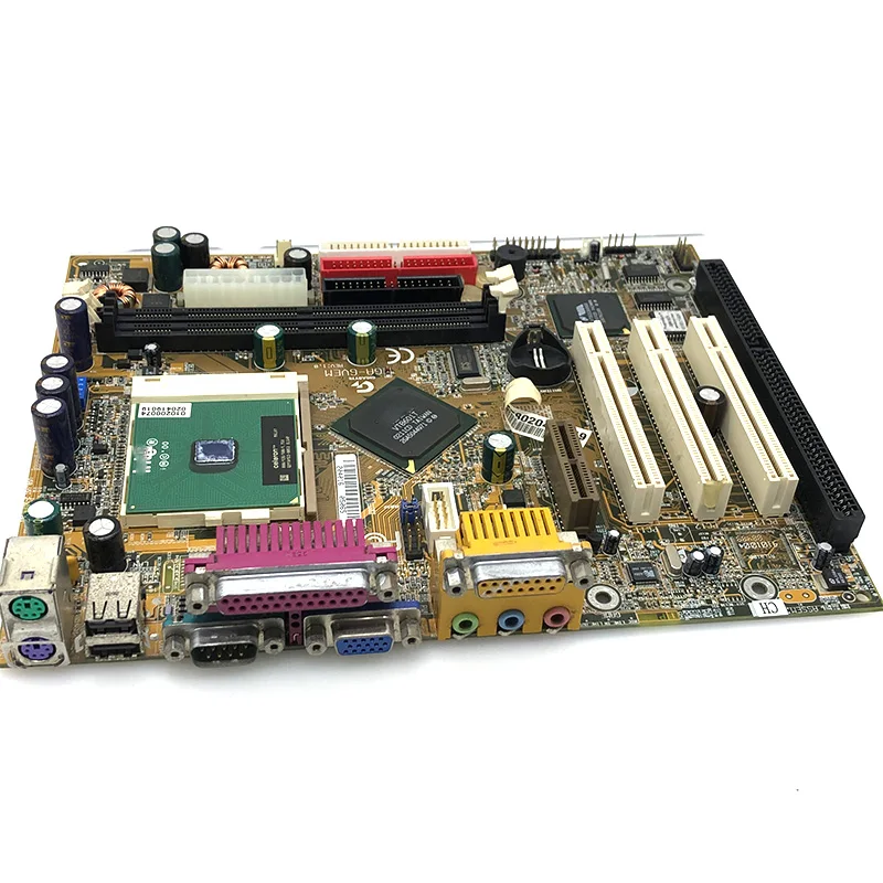OK Oprindelige bundkort 8601T GA-6VEML GA-6VEM ISA Bundkort Med 3PCI VGA LPT 1 ISA Slot CPU Industrial Board