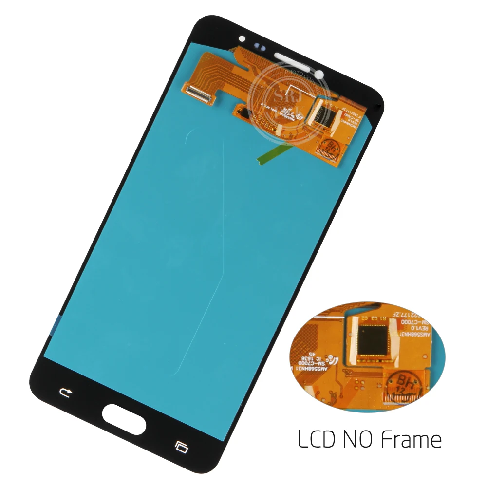 OLED-For SAMSUNG Galaxy C7-Display LCD-Touch Digitizer Sensor Glas Montage Ramme Til Samsung Galaxy C7 C7000 LCD-Skærm