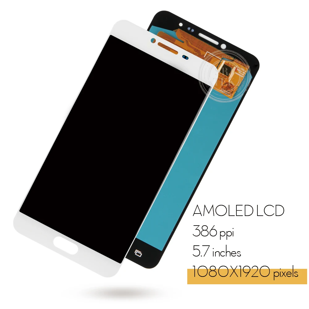 OLED-For SAMSUNG Galaxy C7-Display LCD-Touch Digitizer Sensor Glas Montage Ramme Til Samsung Galaxy C7 C7000 LCD-Skærm