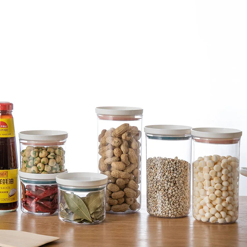 Opbevaring I Hjemmet, Beseglet Dåser Korn Opbevaringsboks Køkken Opbevaring Af Fødevarer Til Kasser Hjem Arrangørerne Snacks Slik Containere Organizer