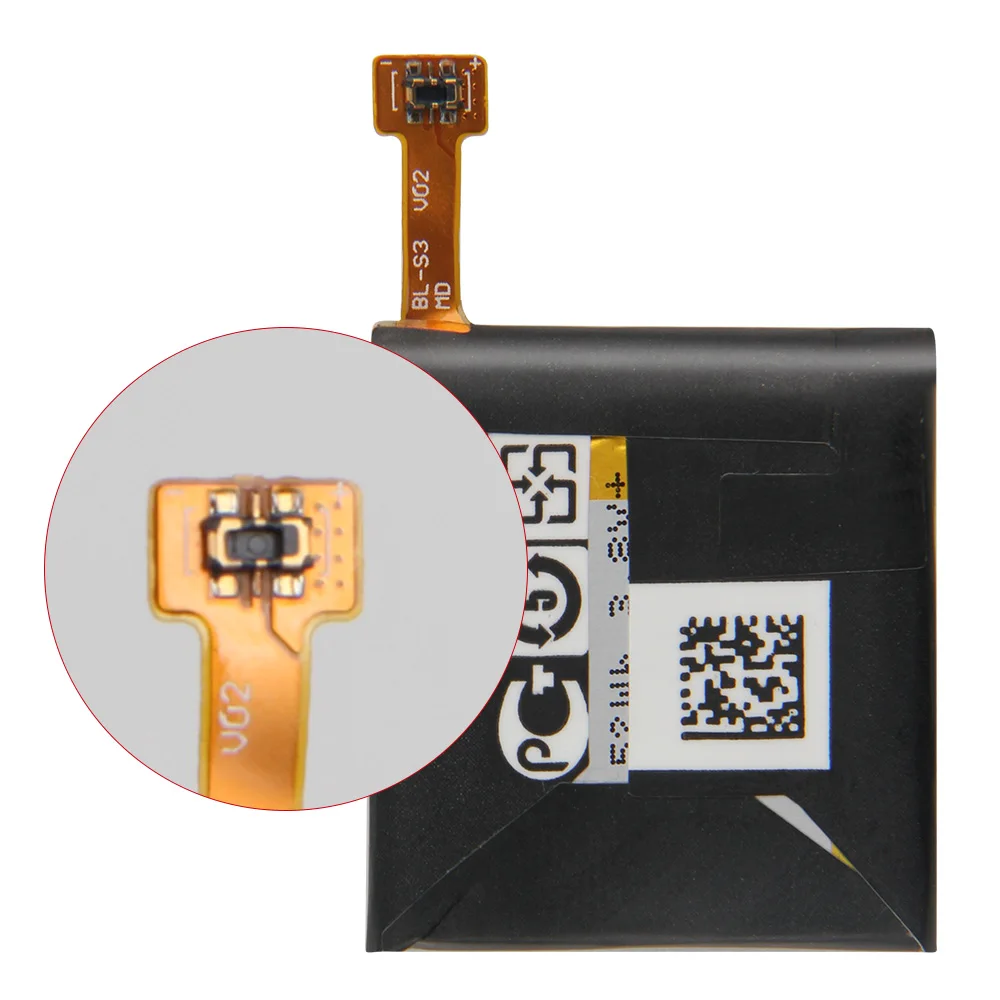 Oprindelige Erstatning Batteri BL-S3 til LG G Ur R W110 W150 Smartwatch Ægte Ur Batteri 410mAh Kvalitet Varer +værktøjer
