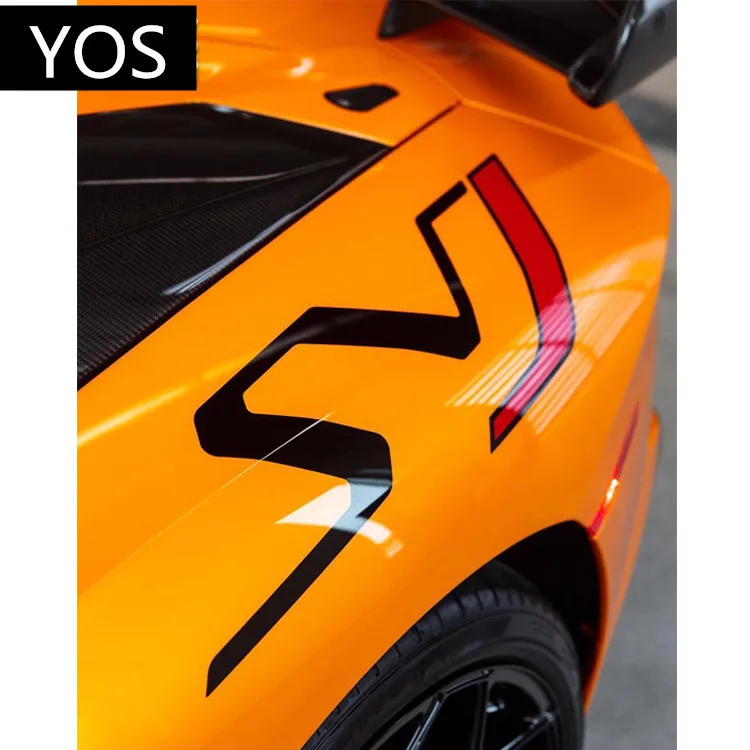 Organ Dedikeret SVJ Hastighed Lyn Logo Bil Mærkat Trække Blomst Til Lamborghini IP750 superleggera
