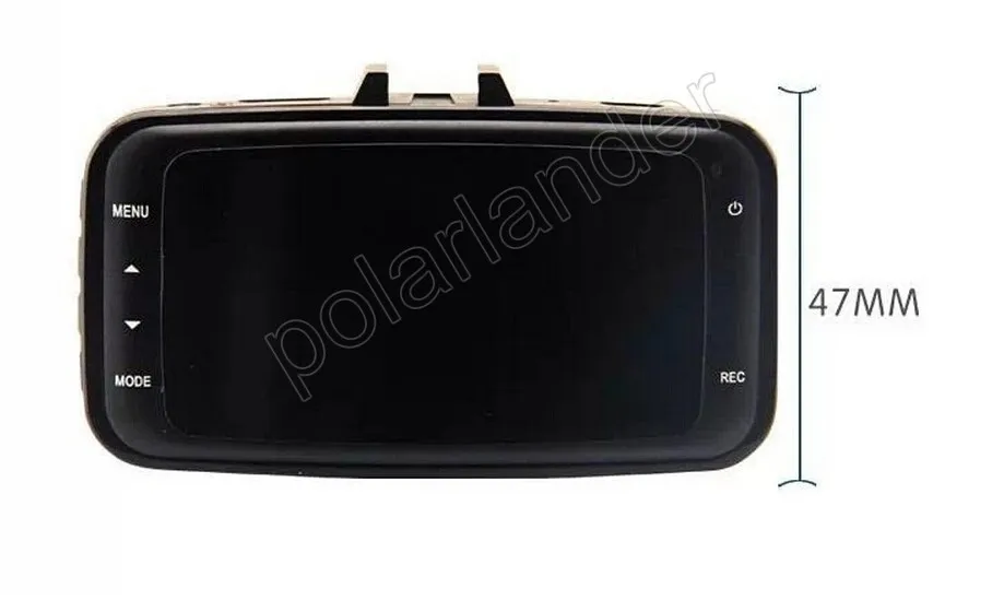 Original GS8000L HD1080P 2.7-tommer TFT LCD-skærm Bil DVR auto Køretøj Kamera, videooptager Dash Cam G-sensor gratis fragt