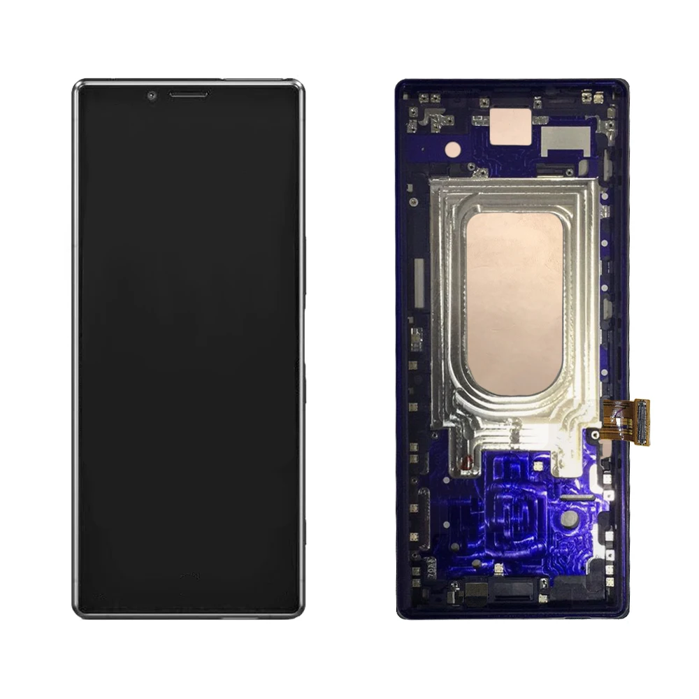 ORIGINAL SONY Xperia 1 XZ4 LCD-Touch Screen Digitizer Assembly For Sony XZ4 Skærm med Ramme Udskiftning J8110 J8170 J9110