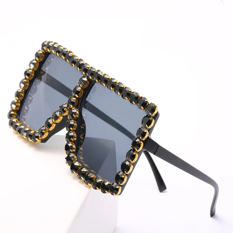 Overdimensioneret Sløjfe Solbriller Kvinder 2020 Luksus Mærke Krystal Diamant-Pladsen Sol briller Kvinde Nuancer Damer Solbrille UV400
