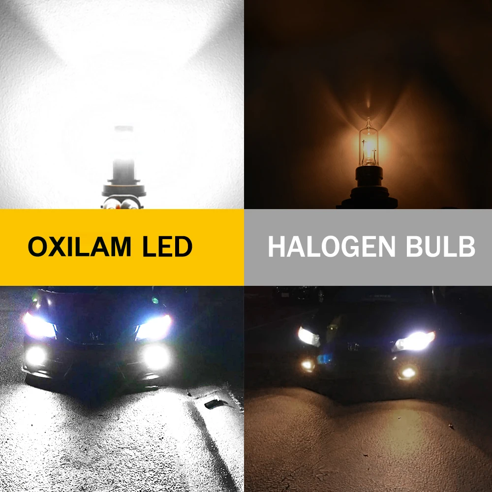 OXILAM 2stk Canbus LED H8 H11 Tåge-Pærer til Mitsubishi ASX Lancer Outlander 3 xl Pajero 4 Sport Eclipse LED Auto Lampe 12V