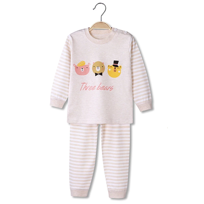 Piger Pyjamas Børn Nattøj Børn Tegnefilm Tøj Sæt Baby langærmet Pyjamas Hjem Tøj til Drenge i 1-4 År