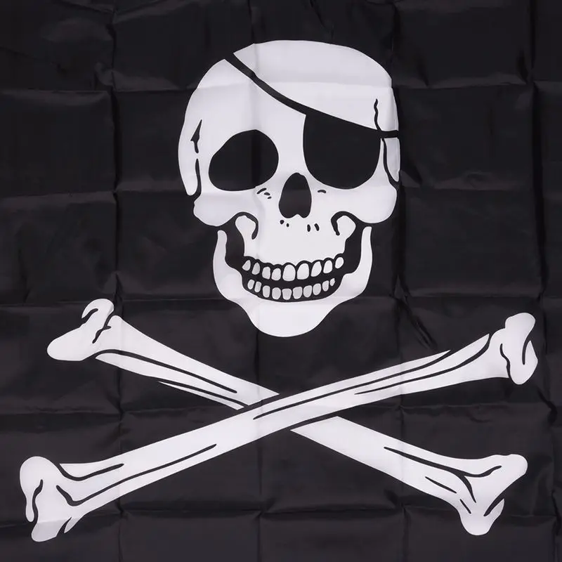 Pirat FLAG, og Korslagte knogler Jolly Rodger Store Størrelse - Home Decor > Iderammer.dk