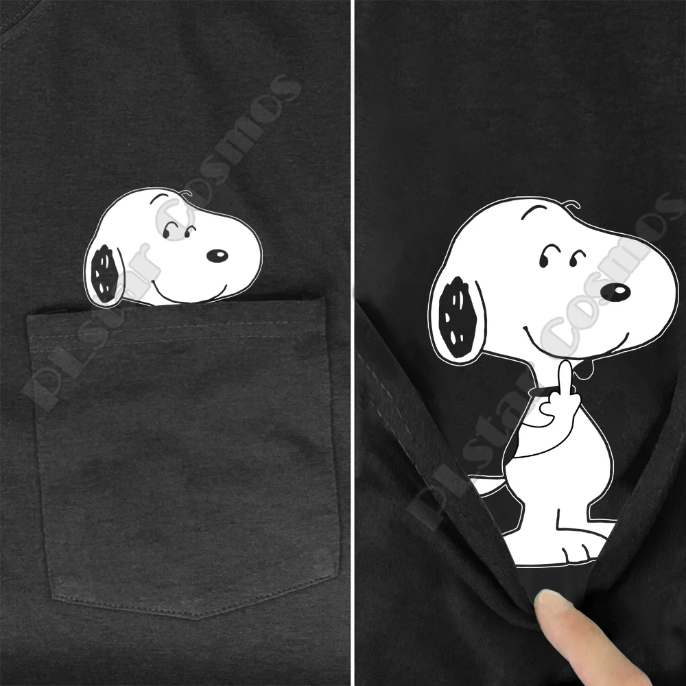 Pitbull Pocket Tee T-Shirts, sommer printet t-shirt til mænd, kvinder toppe sort bomuld sjove Kort ærme toppe Drop shipping