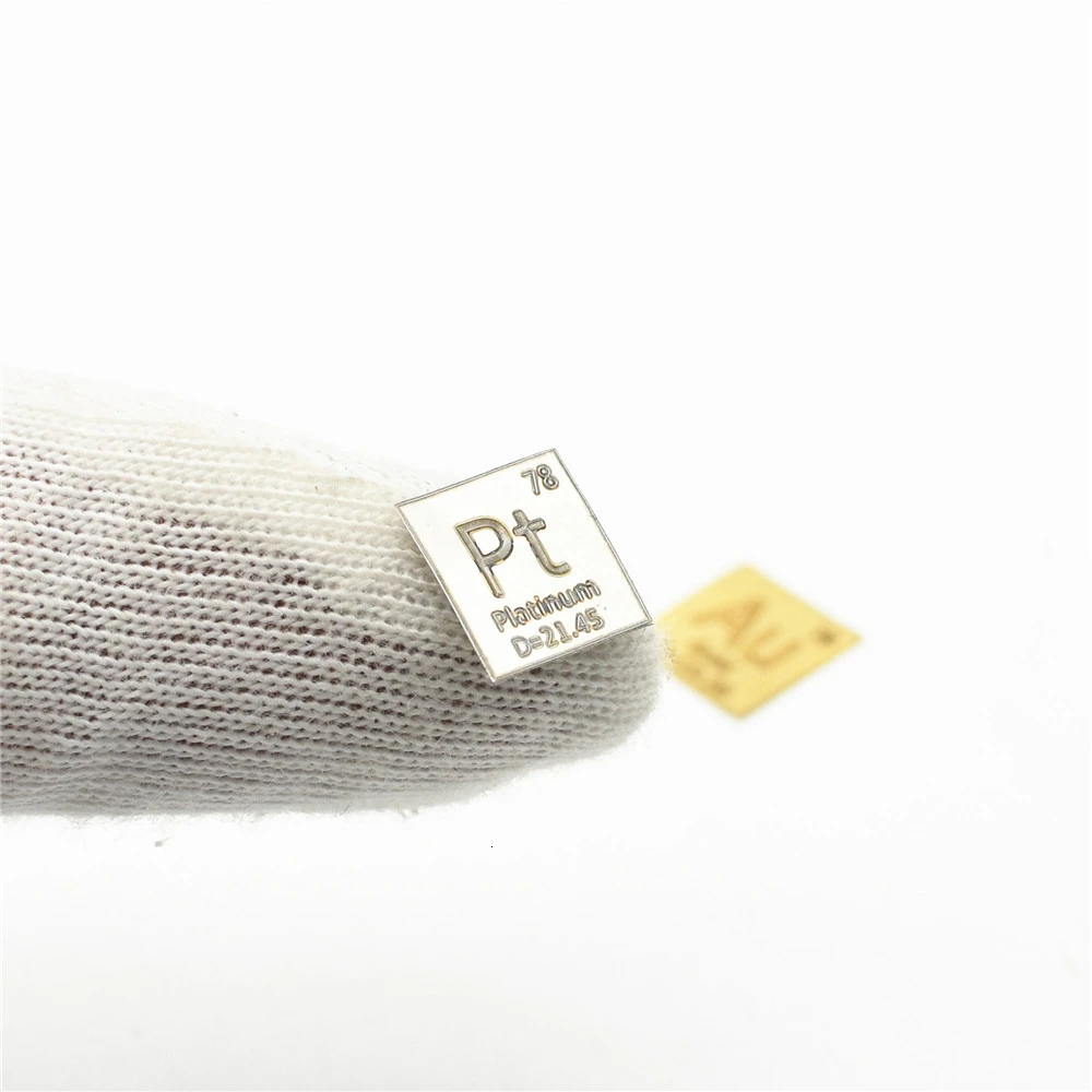 Platin, Palladium, Guld, Sølv Metal Sheet 99.99% Høj Renhed Pd Pt Au Ag Skåret Flager Periodiske Tabel Element 10*10*0.1 mm
