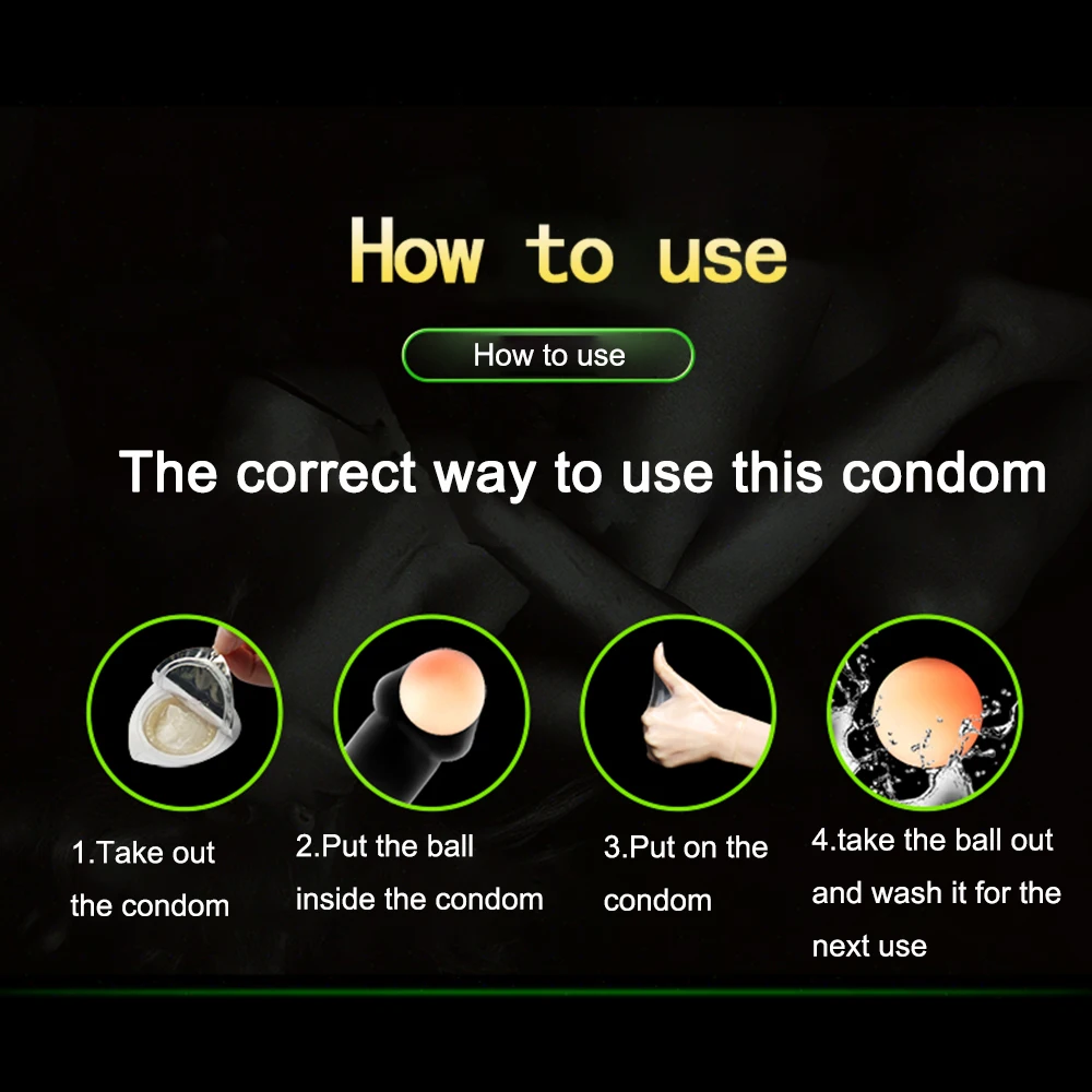 Plus Størrelse 3CM Perler Kondomer Til Mænd Penis Extender Naturlig Latex Genanvendelige Bolden Hovedet Vedhæftet fil Stor Pik Spidse Kondomer for Sex