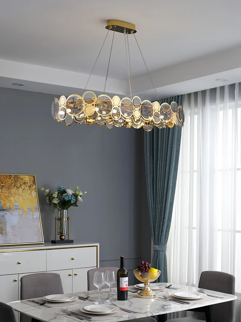 Postmoderne Luksus LED Lysekrone Til Levende Spisestue Soveværelse Enkle Inventar, Restaurant, tøjbutik Nye Glas Hængende Lampe