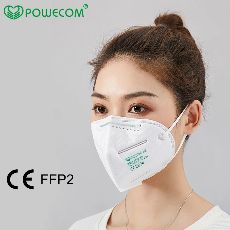 POWECOM Genanvendelige FFP2 Maske CE-9501 Beskyttende Ansigt Munden Masker PM2.5 Filter Maske Sikkerhed FFPP2 Maske Respirator Munden Dæmpe Dække