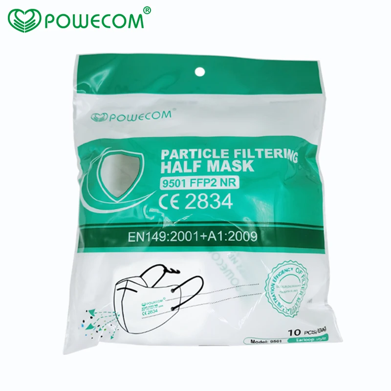 POWECOM Genanvendelige FFP2 Maske CE-9501 Beskyttende Ansigt Munden Masker PM2.5 Filter Maske Sikkerhed FFPP2 Maske Respirator Munden Dæmpe Dække