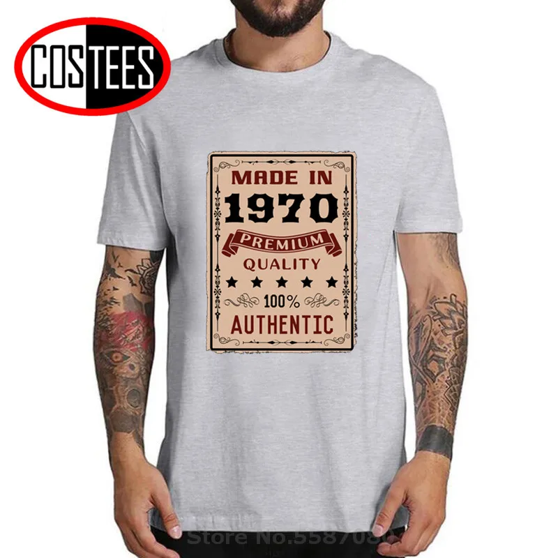Premium kvalitet, Autentisk Lavet i 1970/1971/1972/1973/1974/1975/1976/1977/1978/1979 T-shirt mænd Vintage Født i 1978 T-shirt