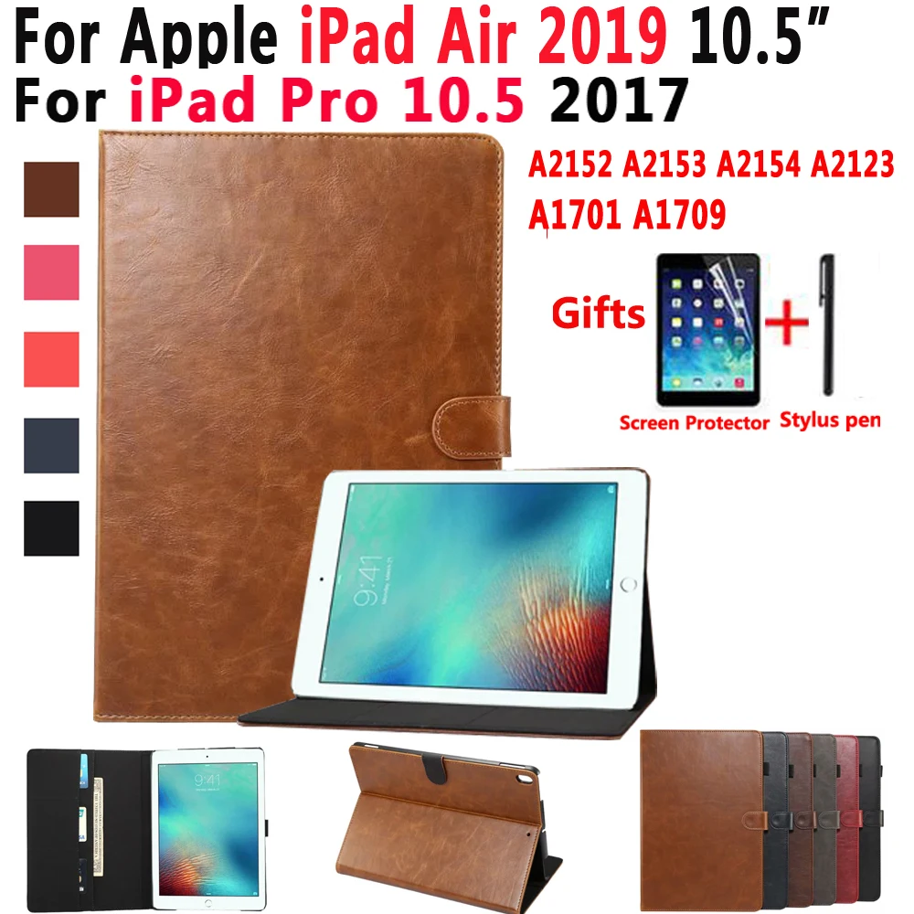 Premium Læder taske til iPad 10.2 7 8 2019 2020 Luft 2 3 4 3 4 Pro 10.5 9.7 11 5 6 2017 2018 Smart Tablet Shell