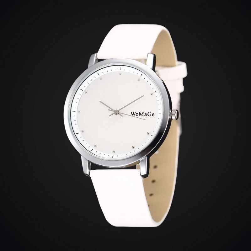Quartz armbåndsur Kvinder Brand Relogio Masculino Læder Enkle Design Business Passer til Ur Damer Ur reloj mujer Saat Røde Ny