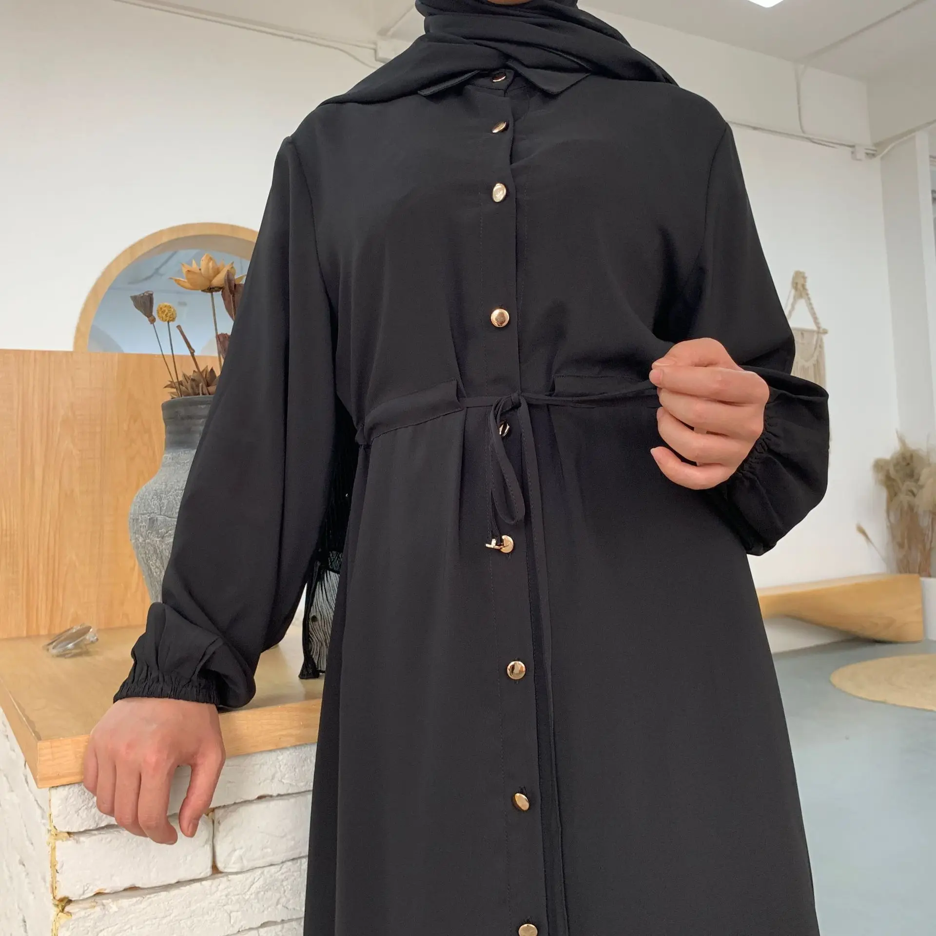 Ramadan Abayas for Kvinder, Muslimske Mode Dubai Abaya Tyrkiet Hijab Kjole Kaftan Kaftan Islam Kjoler Tøj Robe Sofa Femme