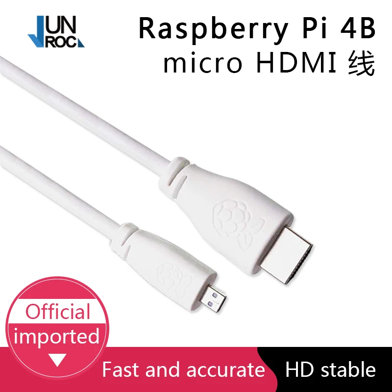 Raspberry Pi 4 Molde B Micro HDMI til Standard-HDMI-kabel (A/M), 1m 2m Kabel