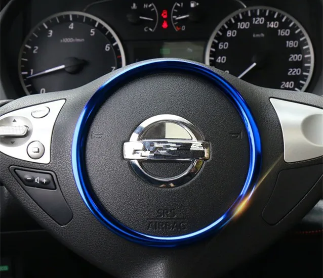 Rattet dekorative cirkel pailletter lyse interiør sæt klistermærker udsmykning Tilbehør til bilen For Nissan Sentra 2013-2018