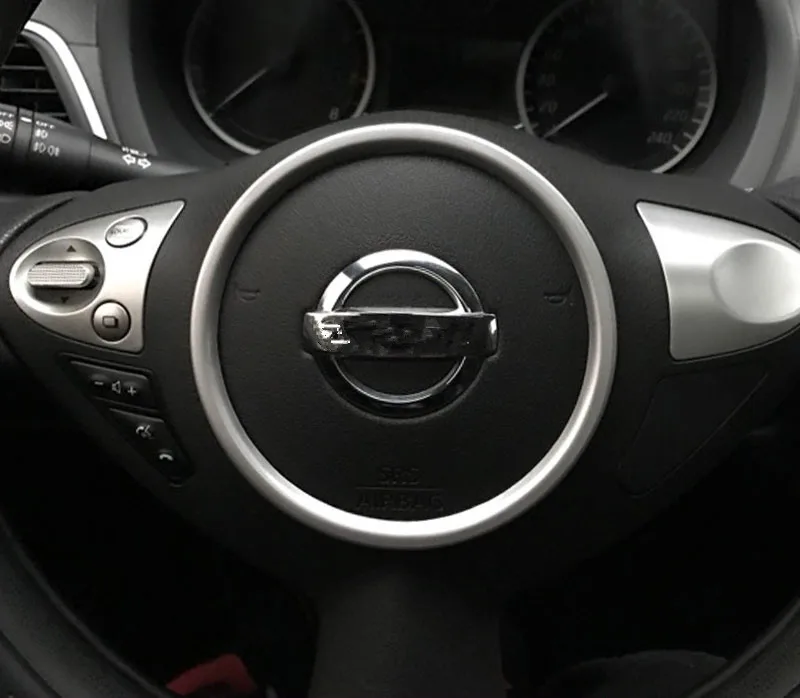 Rattet dekorative cirkel pailletter lyse interiør sæt klistermærker udsmykning Tilbehør til bilen For Nissan Sentra 2013-2018