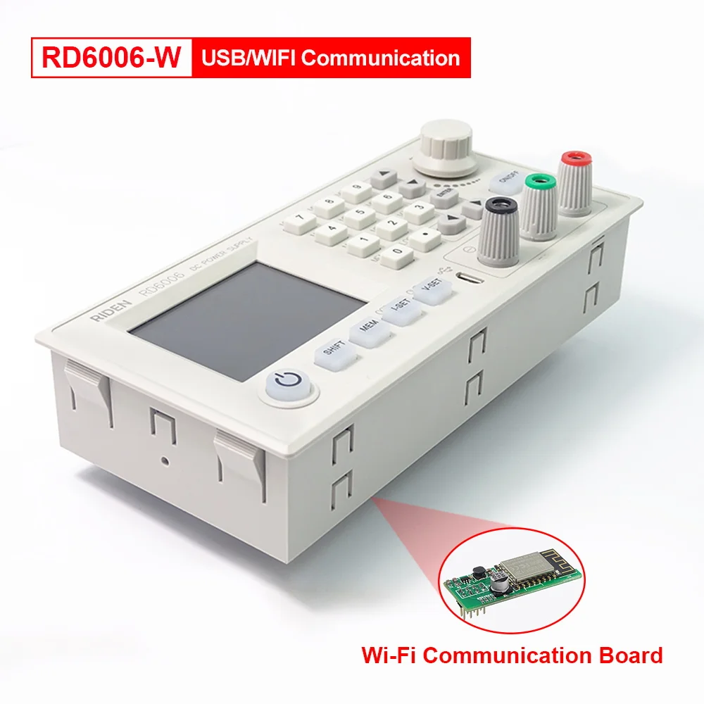 RD RD6006 RD6006W DC - DC Spænding strøm konverter voltmeter 60V 6A USB-WiFi-Trin-ned strømforsyningsmodul buck Spænding 40%off