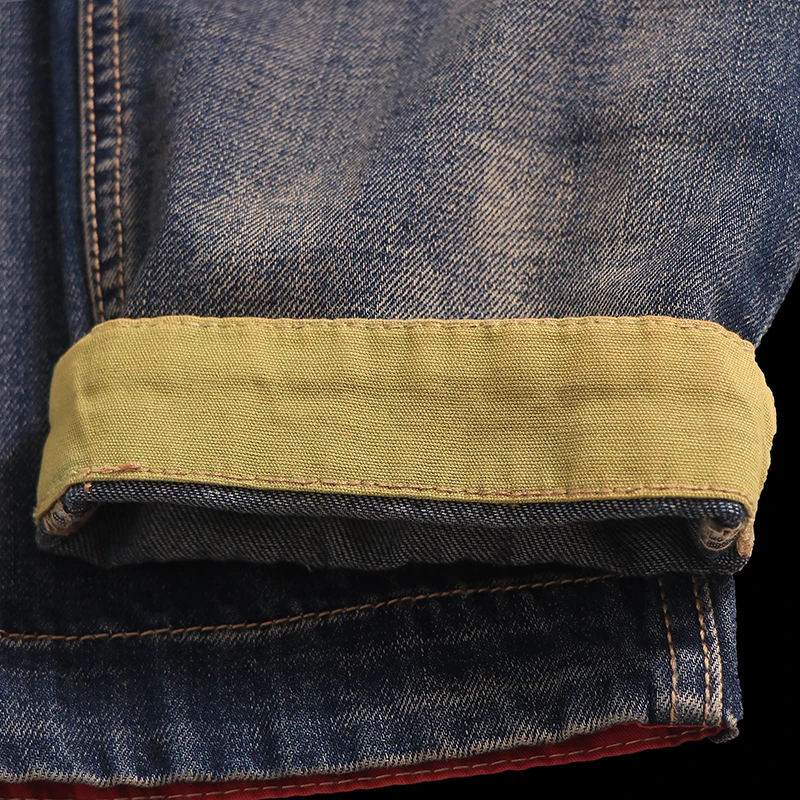 Retro Personaity Wash Denim Bukser 2020 Efteråret Kvinders Multi-lomme Elastik i Taljen Løs Lange Bukser Studerende Denim Bukser