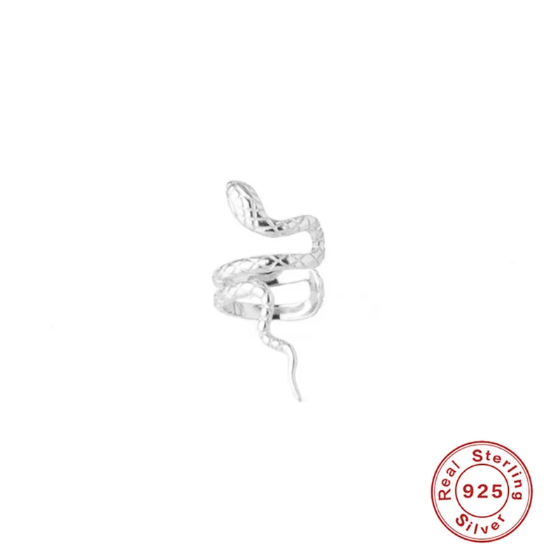 ROXI Vintage Kreative Slange 925 Sterling Sølv Clip-on Øreringe til Kvinder Gotiske Party Gave Ingen Piercing Ear Cuff Pendientes